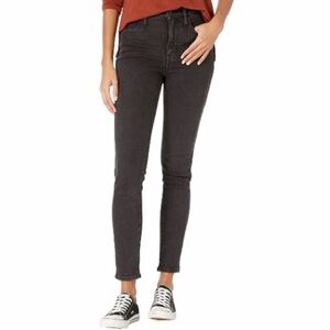 Madewell 10" High-Rise Black Wash Skinny Jeans